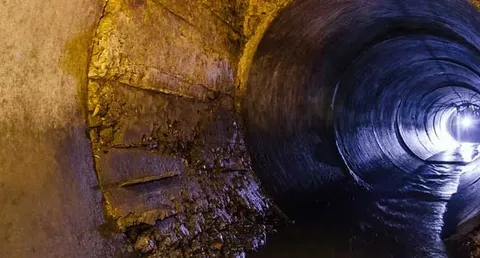 Engineer clearing a blocked drain in Liverpool